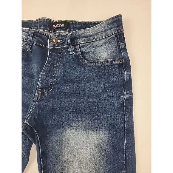 Vintage Southpole Bermuda Jean Shorts Men's 30x11 Y2K Jorts Acid Wash Preppy - Picture 4 of 12